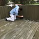 Deck staining painting project in Bend, Oregon