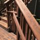 Stair and railing stain project in Bend, OR